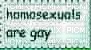 homosexuals are gay stamp - PNG gratuit