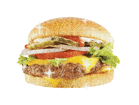 glitter burger - GIF animate gratis