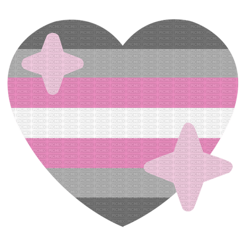 Demigirl Pride heart emoji - ücretsiz png