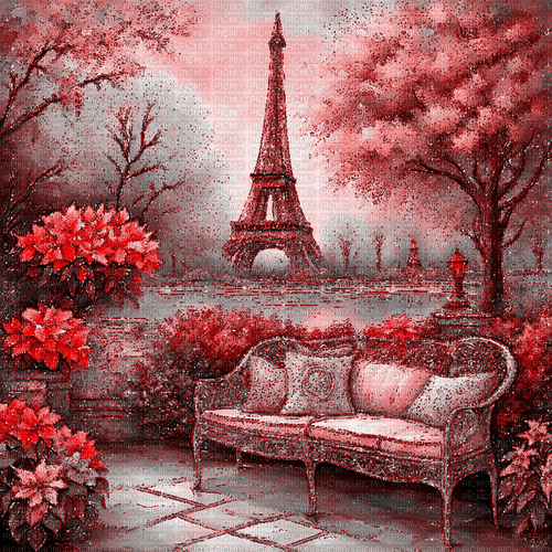 ♡§m3§♡ animated red paris glitter background - GIF animé gratuit