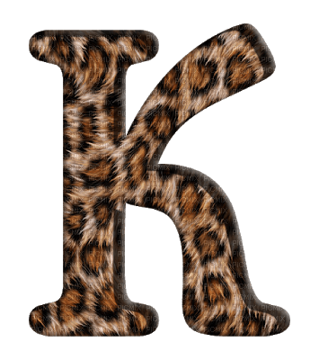 Lettre K. leopard - фрее пнг