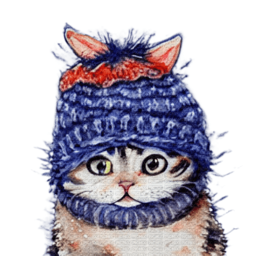 kikkapink watercolor cute animal winter - png ฟรี