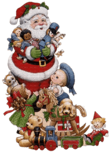 Weihnachtsmann Geschenke, Spielsachen - png grátis