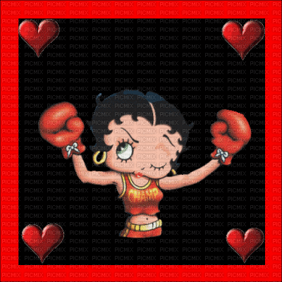 Kaz_Creations Pics Animated Colours Betty Boop Love - Gratis animeret GIF