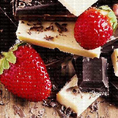 soave background animated chocolate strawberry - Gratis geanimeerde GIF