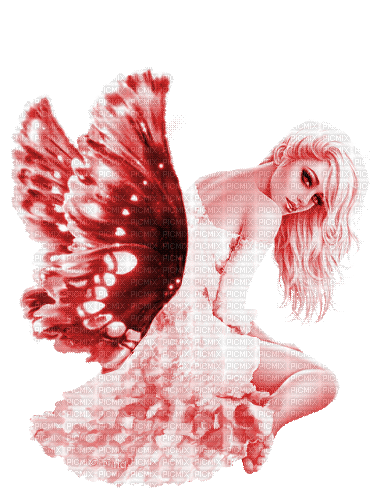 Y.A.M._Fantasy fairy red - Безплатен анимиран GIF