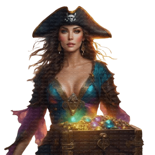 girl, frau, woman, femme, piraten, pirat - zadarmo png