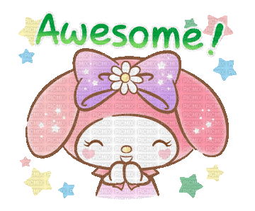 My Melody Eccezionale - Awesome - 無料のアニメーション GIF