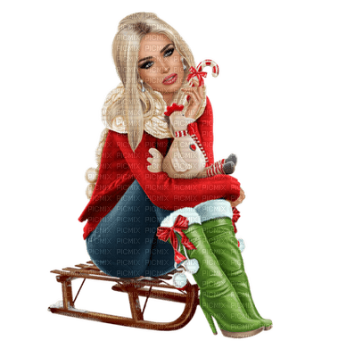 Kaz_Creations Colour Girls Christmas Noel - png gratis