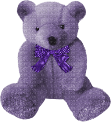 Purple teddy - Free PNG