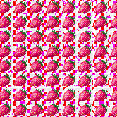 Pink Strawberries Background - Бесплатный анимированный гифка