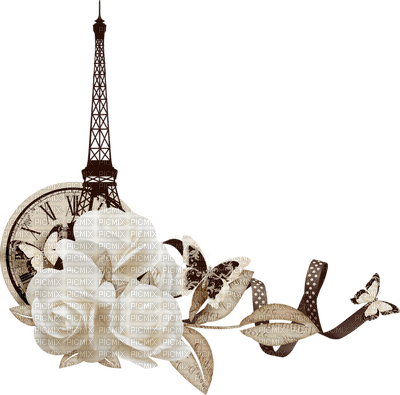 Kaz_Creations Flowers-Fleurs-Deco-Butterfly-Paris - gratis png