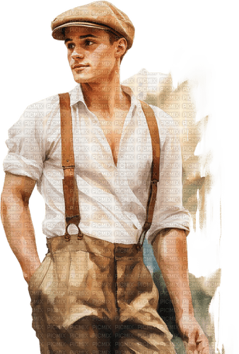 ♡§m3§♡ vintage old male image brown - png gratuito