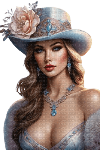 Mujer con sombrero - Rubicat - Free PNG