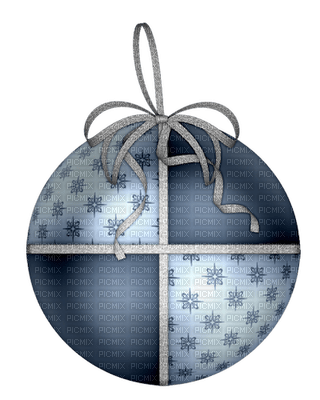 Kaz_Creations Deco Christmas Bauble Ornament Ribbons Colours - PNG gratuit