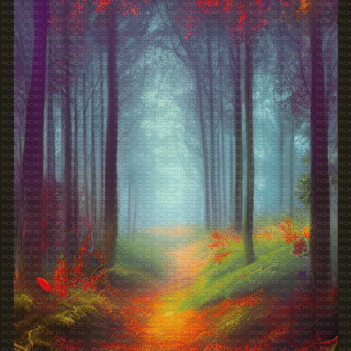 kikkapink autumn fantasy background - 免费PNG