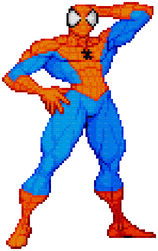 Spiderman Wondering - Free animated GIF