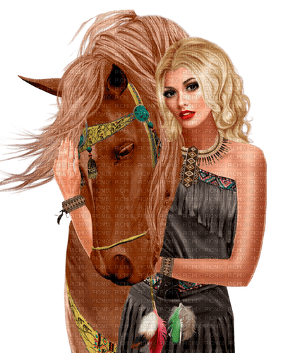Woman. Horse. Leila - png grátis