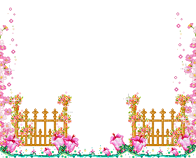 Barrière Fleurs - GIF animado grátis