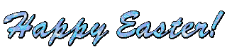 minou-text-happy easter-blue-glitter - Bezmaksas animēts GIF