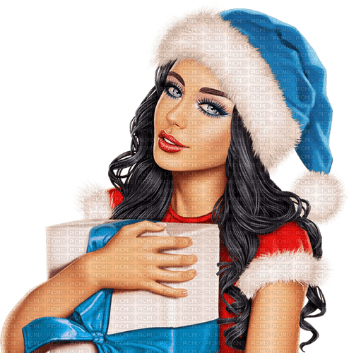 Woman. Winter. Christmas.  Leila - png gratis
