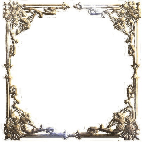 kikkapink art deco frame vintage gold - 無料png