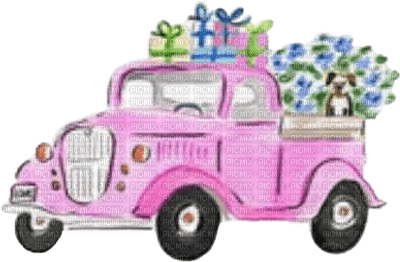 Christmas car, truck, bp - безплатен png