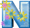 N floral - Besplatni animirani GIF