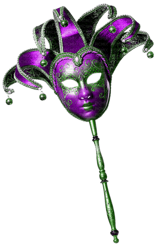 Mask.Green.Purple - ücretsiz png