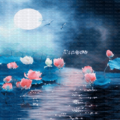 soave background oriental animated pink blue - Bezmaksas animēts GIF