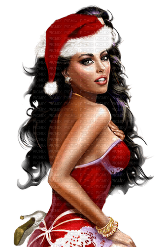Sexy Santa woman Adam64 - gratis png