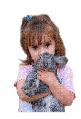 Kaz_Creations Baby Enfant Child Girl Holding Rabbit - zadarmo png