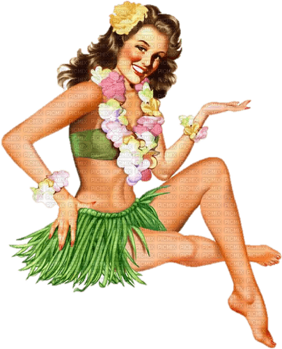 Pin up Vintage Summer swimming suit - 免费PNG