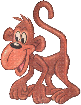 cartoon -мульт-обезьянка - GIF เคลื่อนไหวฟรี