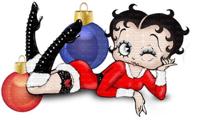 Christmas Betty Boop bp - PNG gratuit