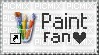 Ms paint fan stamp - png grátis