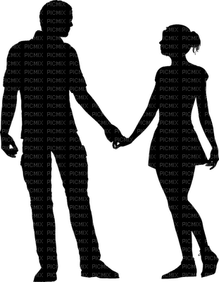 couple shilouette - Free PNG