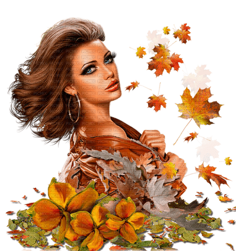 autumn woman by nataliplus - kostenlos png
