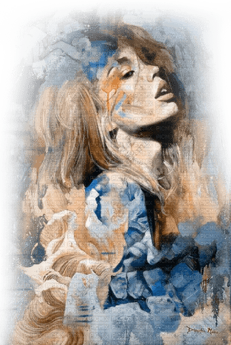 dolceluna spring summer painting woman art - Free PNG