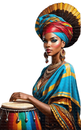 Африканская женщина - png gratuito