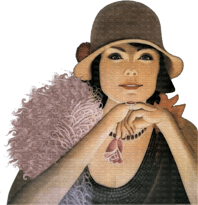 woman fashion hat vintage - png grátis