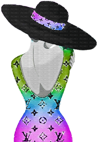 soave woman vintage hat fashion summer - Gratis geanimeerde GIF