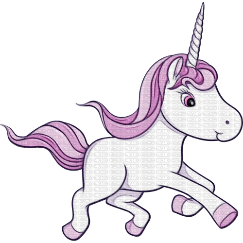 Licorne rose pink unicorn - kostenlos png