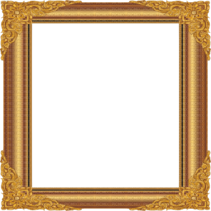 kikkapink gold frame  vintage - ücretsiz png