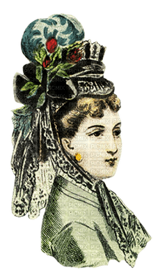 Victorian woman face bp - 無料png