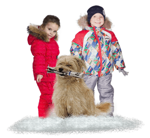 children kids in the winter - gratis png