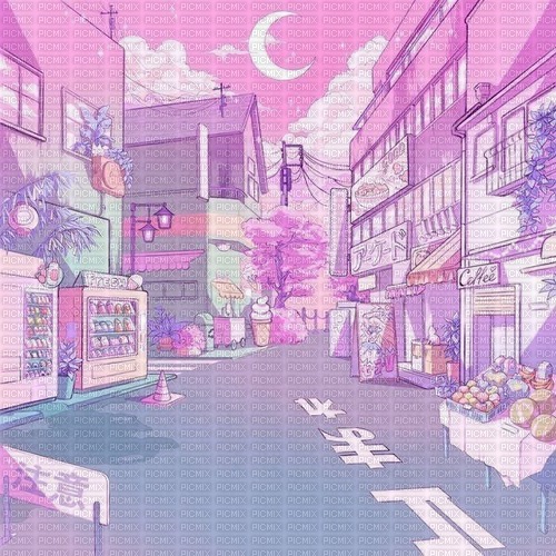 anime background pastel - безплатен png