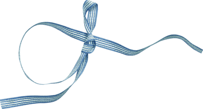 Kaz_Creations Deco Easter Blue Ribbons Bows - zdarma png