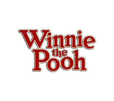 Kaz_Creations Logo Text Winnie The Pooh - ücretsiz png