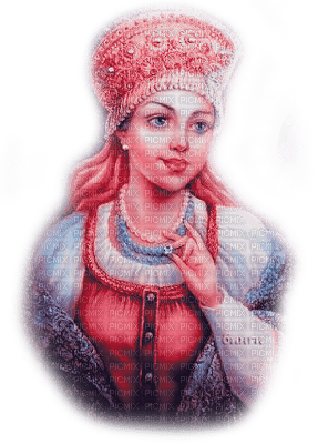 Y.A.M._Vintage Russia woman girl - 免费PNG